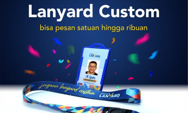 Jagoan Lanyard, tempat rekomended pesan gantungan id card. Sumber: jagoanlanyard.com