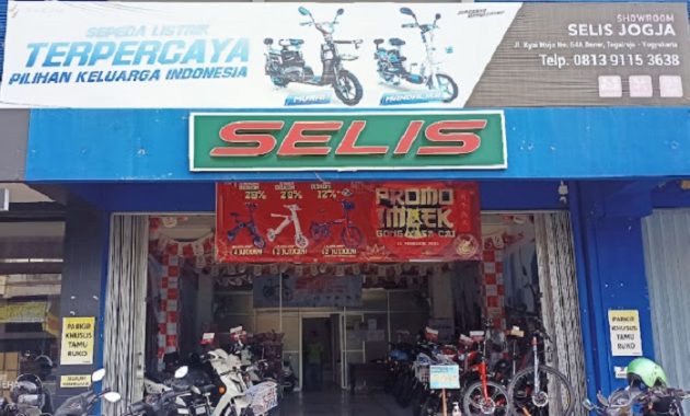 Salah satu toko sepeda listrik di Jogja yakni Selis Center Yogyakarta, Sumber: Selis Center Yogyakarta