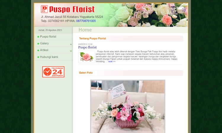 Toko Karangan Bunga Puspo Florist, Sumber: puspoflorist.com