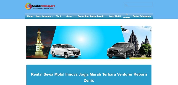 Sewa mobil Innova dari Global Transport, Sumber: globaltransport.co.id