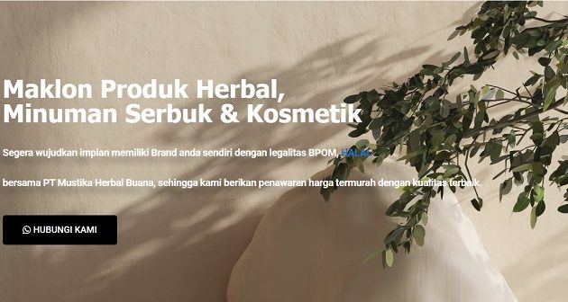 Penyedia jasa maklon obat-obatan Mustika Herbal Buana, Sumber: ptmustikaindustries.com
