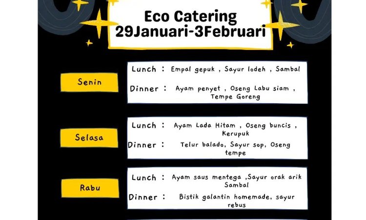 Menu Eco Catering Jogja, Sumber: instagram.com/ecocateringyogyakarta