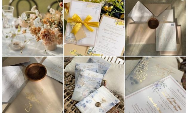Undangan pernikahan cantik dan kekinian Papermint Invitation, Sumber: Instagram @invitation_papermint

