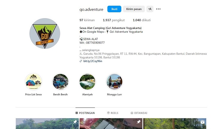 Go Adventure, Sumber: instagram @go.adventure