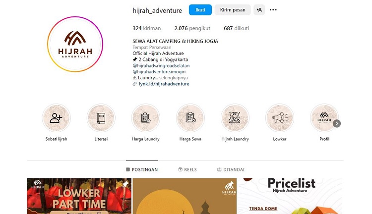 Hijrah Adventure, Sumber: instagram @hijrah_adventure