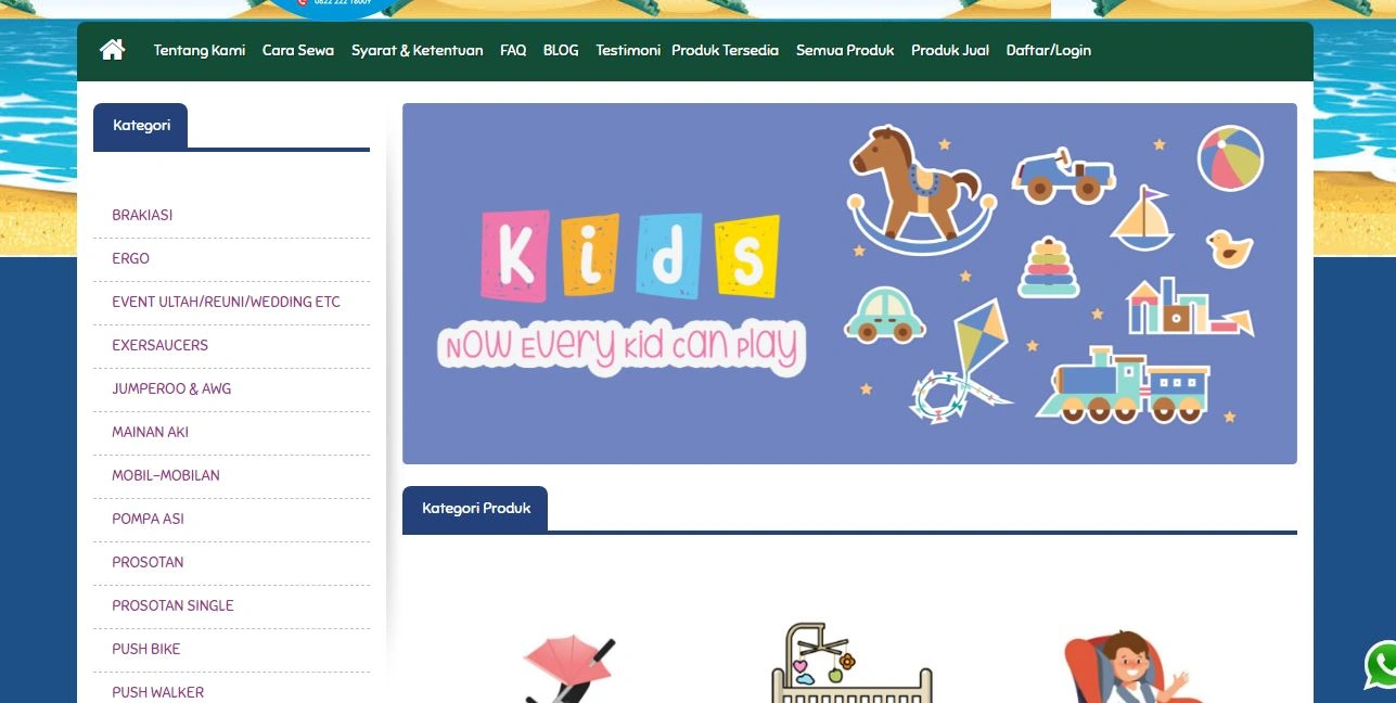 Mikhayla Rental Toys, Sumber: sewamainan.id