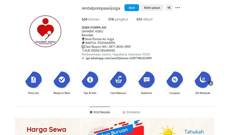 Sahabat ASIku, Sumber: instagram @rentalpompaasijogja