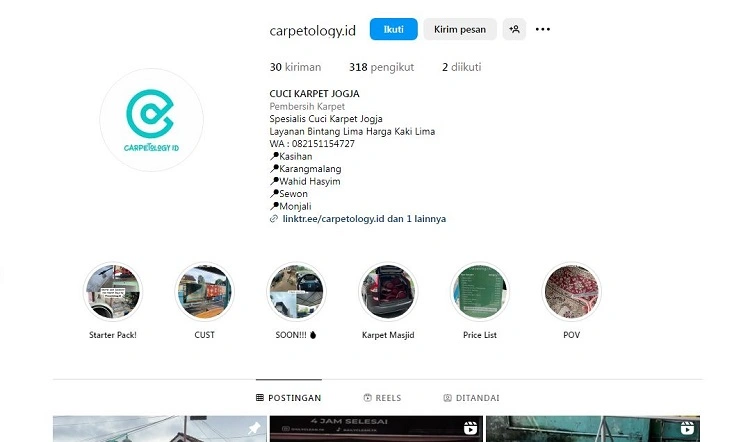 Carpetology ID, Sumber: instagram @carpetology.id