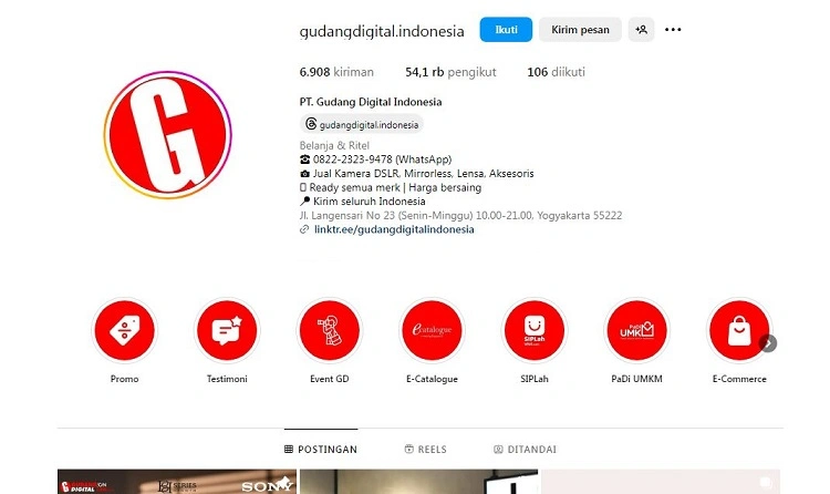 Gudang Digital Indonesia, Sumber: instagram @gudangdigital.indonesia
