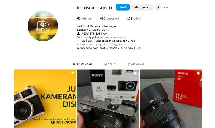 Infinity Camera, Sumber: instagram @infinitycamera.jogja