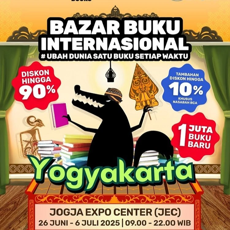 Pameran Buku Big Bad Wolf Jogja 2025, Sumber: visitingjogja.jogjaprov.go.id
