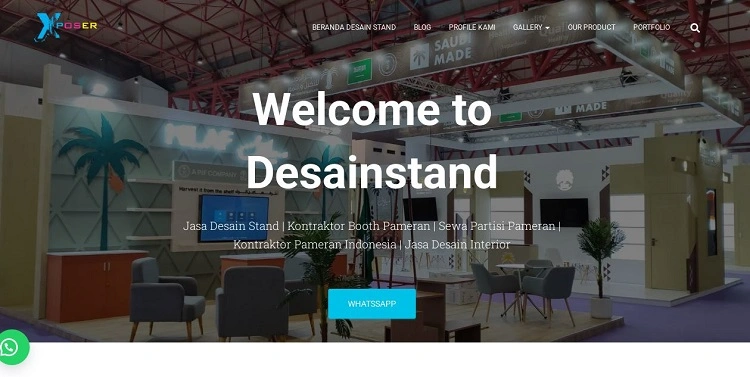 Xposer sewa booth pameran, Sumber: desainstand.com