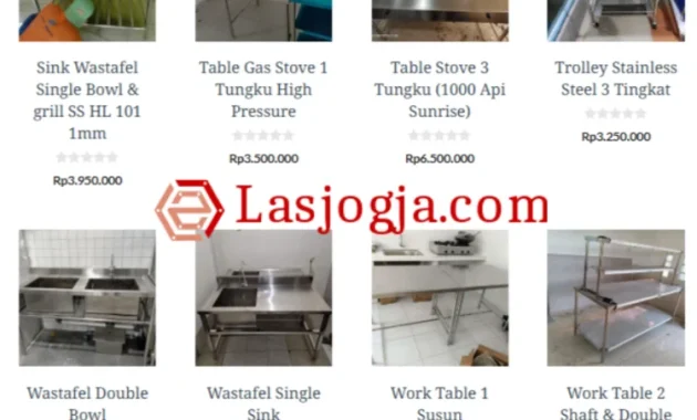 Gallery produk stainless steel Las Jogja