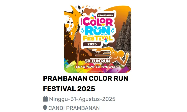 Beli tiket Color Run Festival, Sumber: colorrunfestival.id
