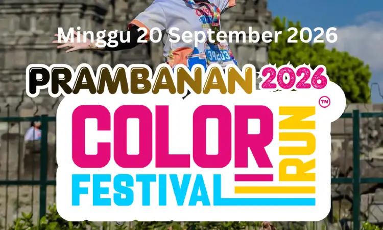 Jadwal Pelaksanaan Pramabanan Color Run Festival, Sumber: colorrunfestival.id