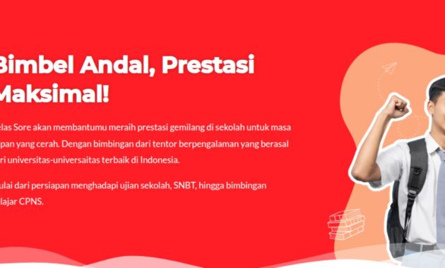 Bimbel Jogja (Kelas Sore), Program Lengkap dengan Bonus TOEFL